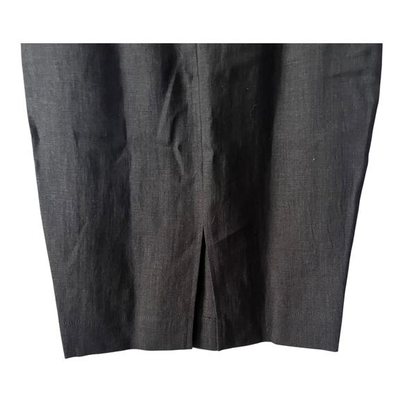 Linen Handmade Studio Black Skirt Size 2 - Picture 4 of 11